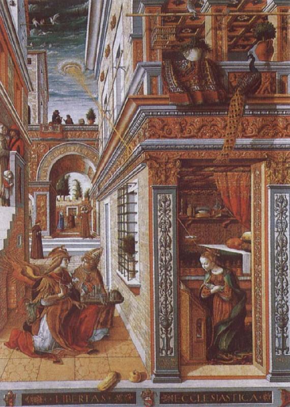 Carlo Crivelli Annunciation with St. Endimius